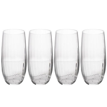 Mikasa Treviso 4 - Piece Crystal Highball Glass Set, 400ml - RUTHERFORD & Co