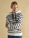 Milbourne Cream & Navy Striped Hoodie - RUTHERFORD & Co