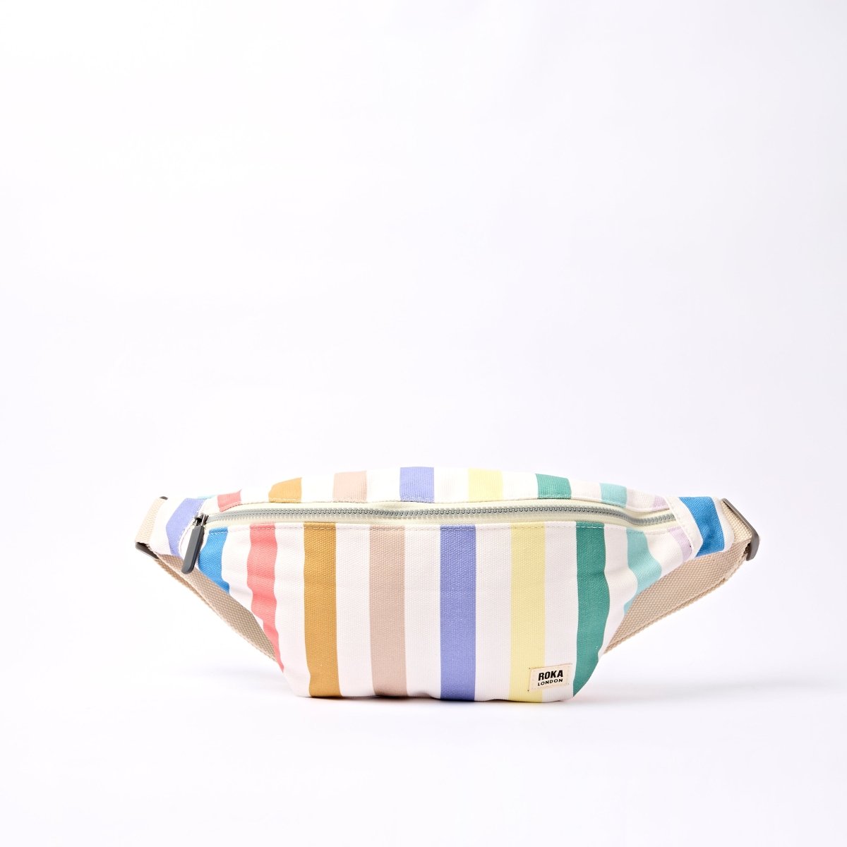 Mill Hill Crossbody Bag in Pastel Multi Stripe - RUTHERFORD & Co