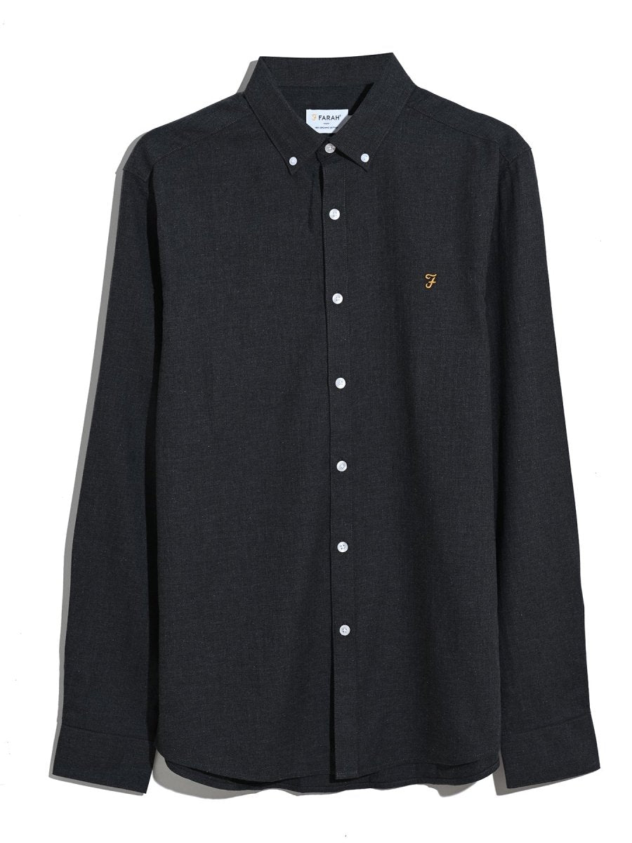 Milners Shirt In Charcoal Marl - RUTHERFORD & Co