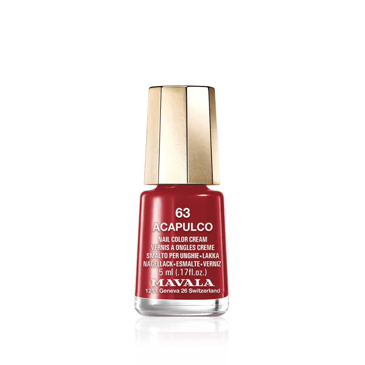 Mini Color Nail Polish Red - RUTHERFORD & Co