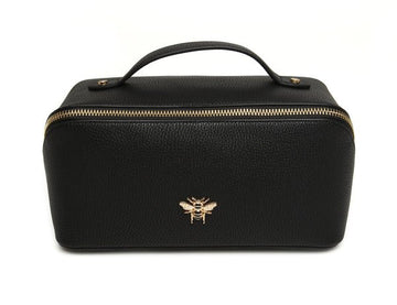 Mini Train Case/Black - RUTHERFORD & Co