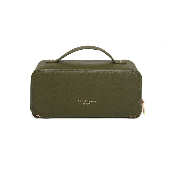 Mini Train Case/Olive - RUTHERFORD & Co