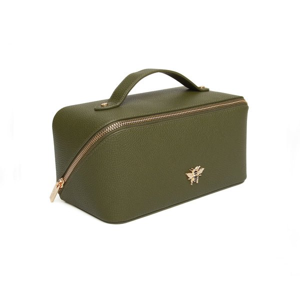 Mini Train Case/Olive - RUTHERFORD & Co