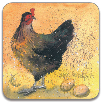 Miss Pepperpot Chicken Coaster