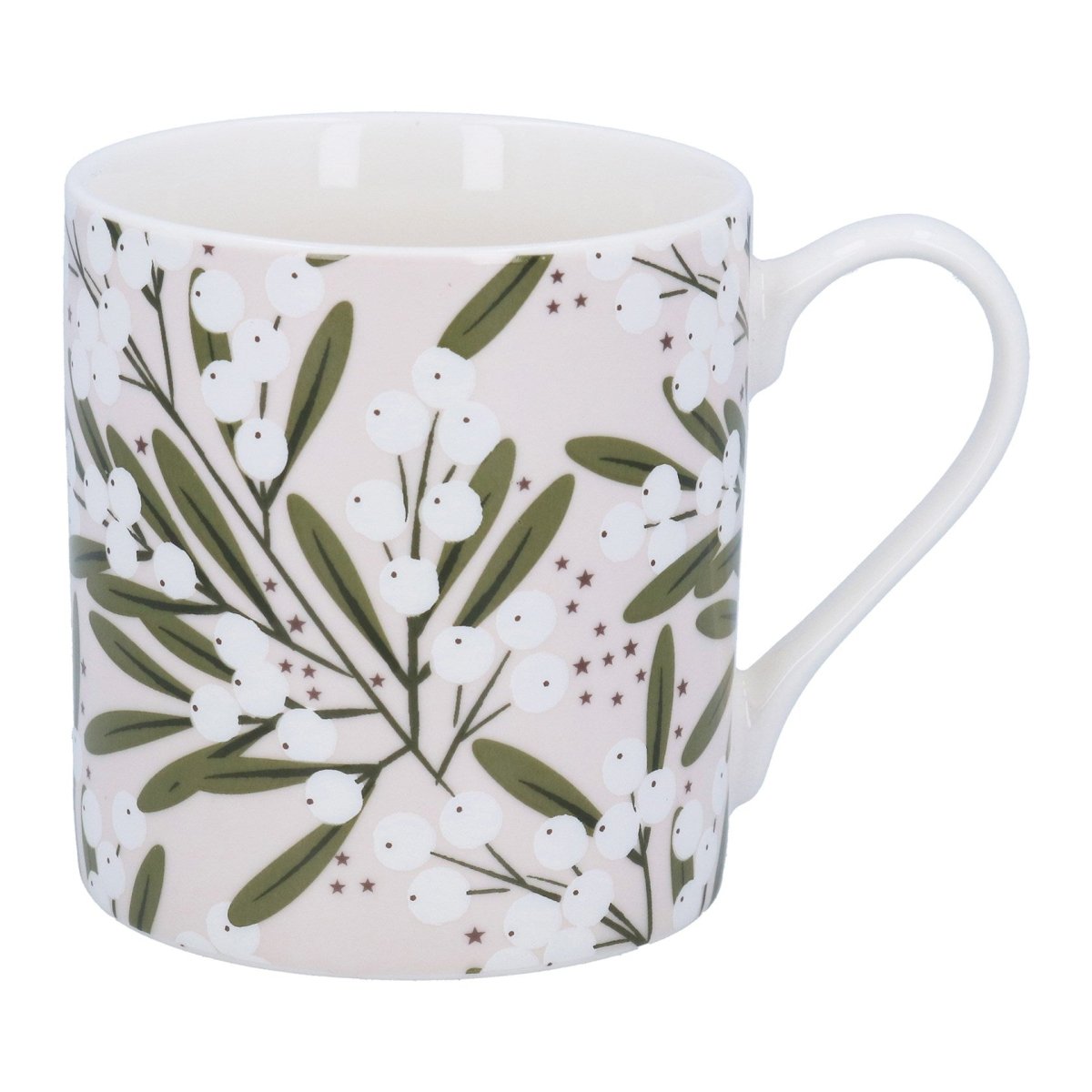 Mistletoe New Bone China Mug - RUTHERFORD & Co