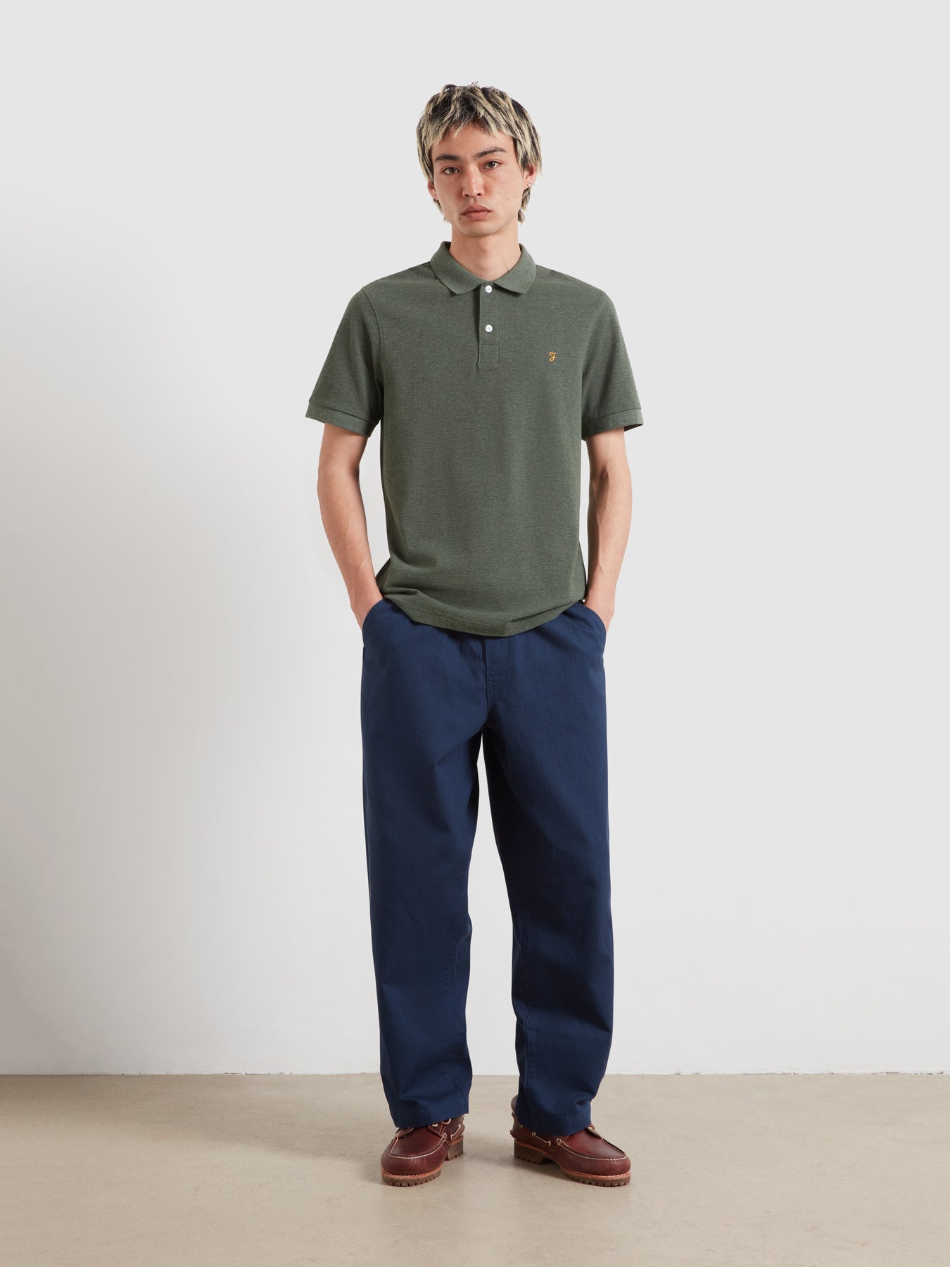 Cunningham Polo Shirt In Rosemary Marl