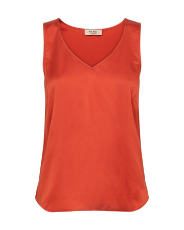 MMAstrid V - Neck Silk Tank Top - RUTHERFORD & Co
