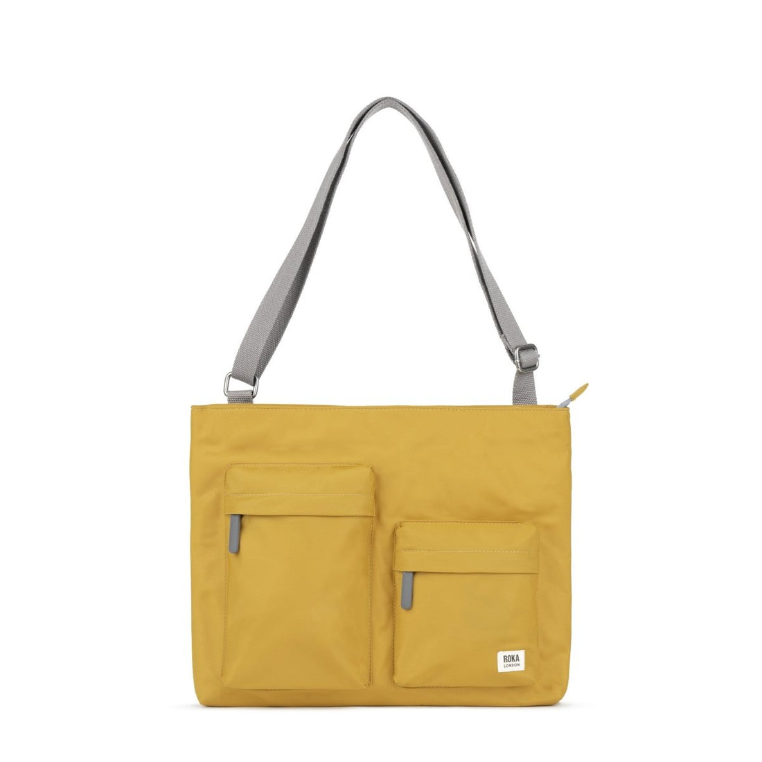 Moorgate Messenger Bag Medium Recycled Nylon - Corn - RUTHERFORD & Co