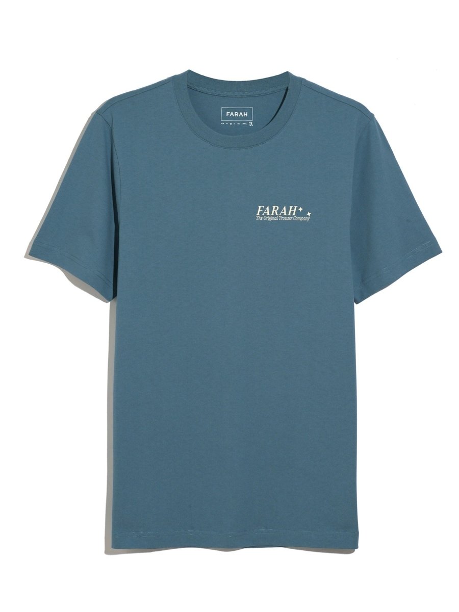 Morween Graphic T-Shirt In Blue Tide - RUTHERFORD & Co