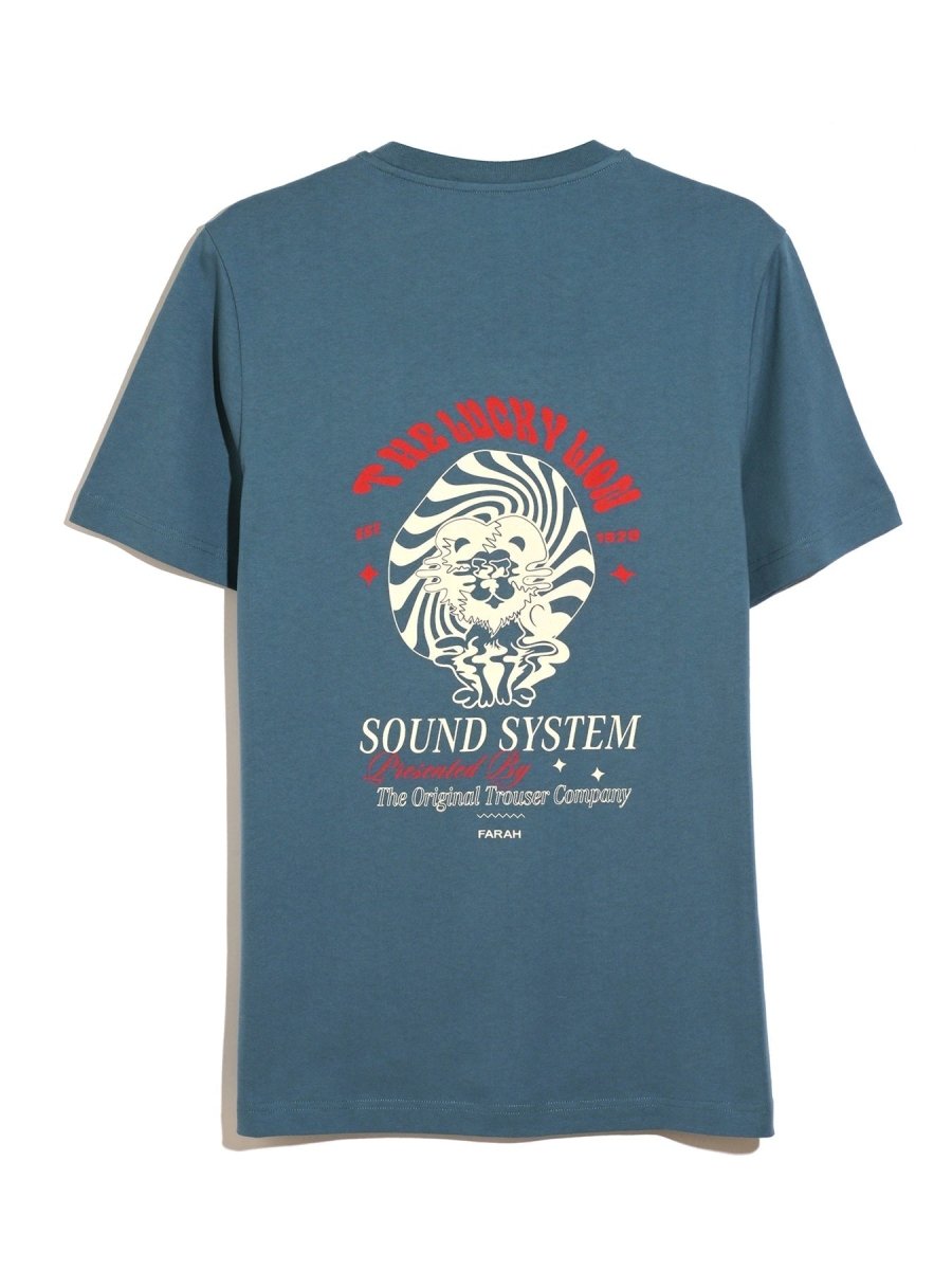Morween Graphic T-Shirt In Blue Tide - RUTHERFORD & Co