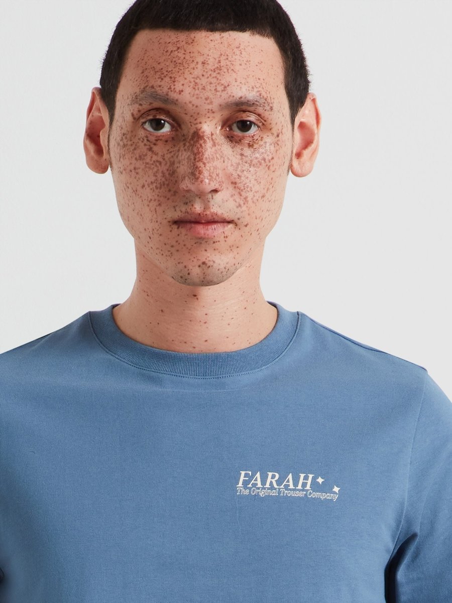 Morween Graphic T-Shirt In Blue Tide - RUTHERFORD & Co