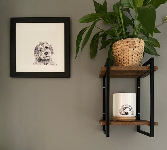 Mounted Print Ivory - Cooper Cockapoo - RUTHERFORD & Co