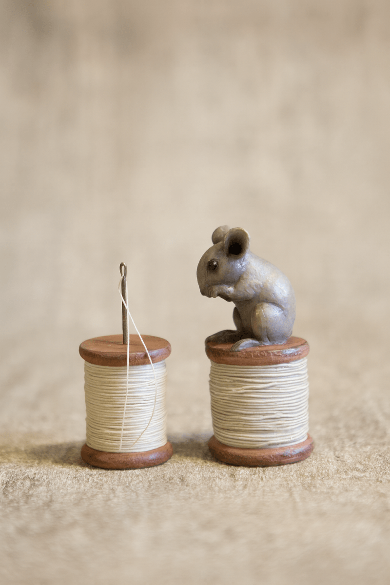 Mouse on Cotton Reel - RUTHERFORD & Co