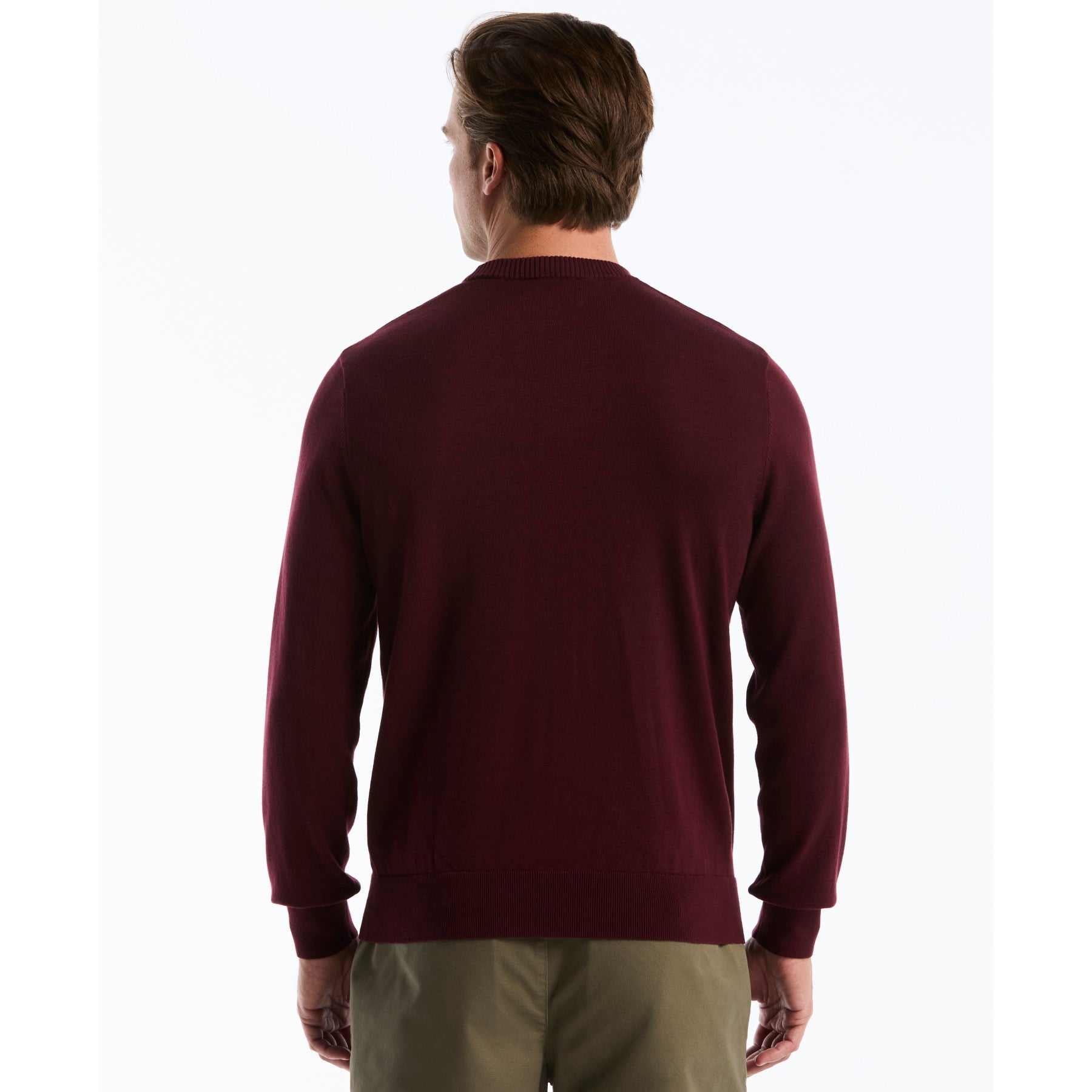Cotton Crew Neck Sweater In Port Royale