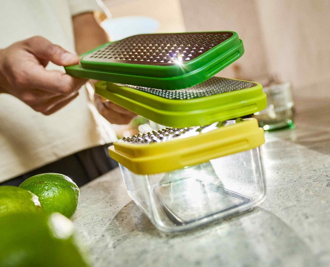 Multi - Grate & Store™ 3 - in - 1 Grater Set with Storage Container - RUTHERFORD & Co