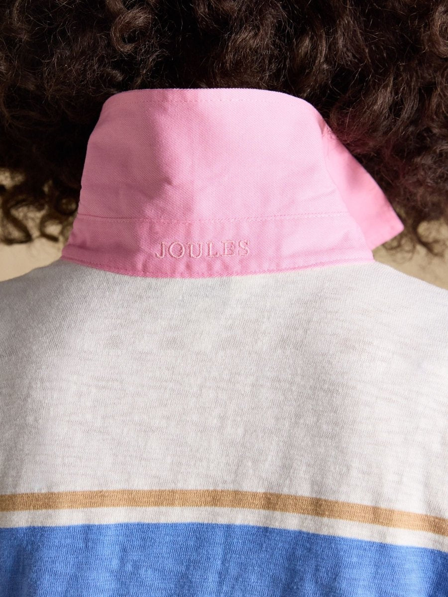 Multi Stripe Short Sleeve Cotton Rugby Shirt - RUTHERFORD & Co