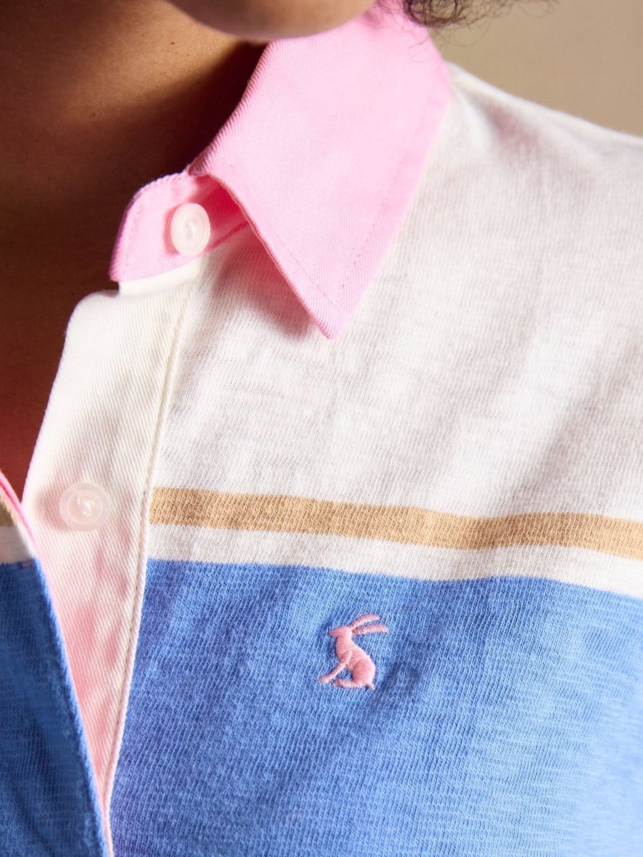 Multi Stripe Short Sleeve Cotton Rugby Shirt - RUTHERFORD & Co