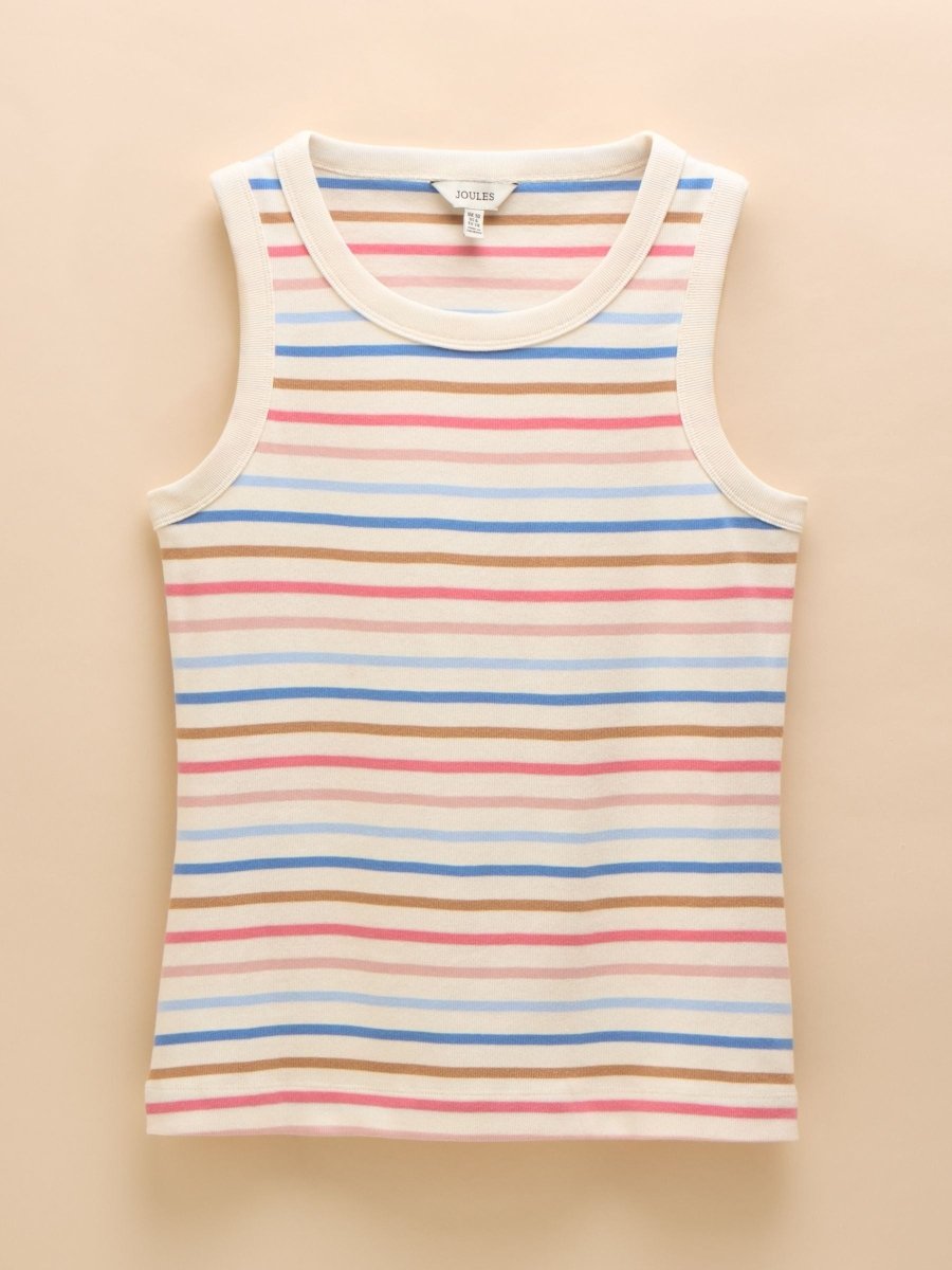 Multi Striped Premium Ribbed Jersey Vest - RUTHERFORD & Co