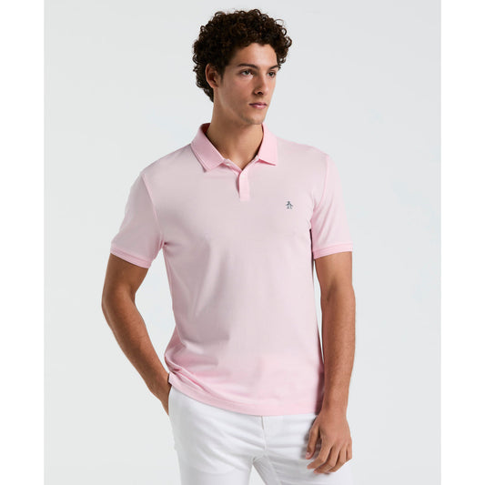 Daddy Pique Polo Shirt In Parfait Pink