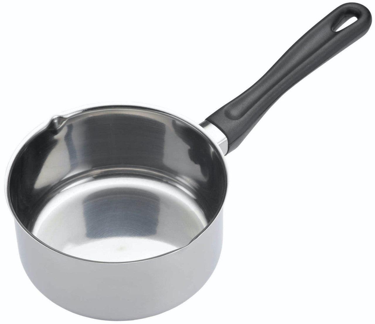 KitchenCraft Stainless Steel 14cm Milk pan (0.7 Litres) - RUTHERFORD & Co