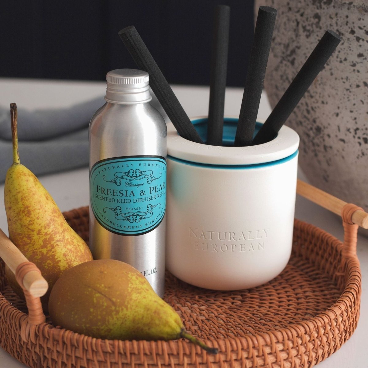 Naturally European Freesia and Pear 150ml Diffuser Refill - RUTHERFORD & Co