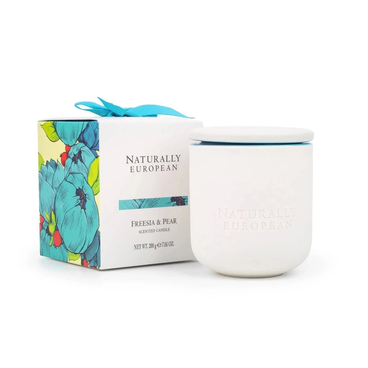 Naturally European Freesia and Pear 200g Candle - RUTHERFORD & Co