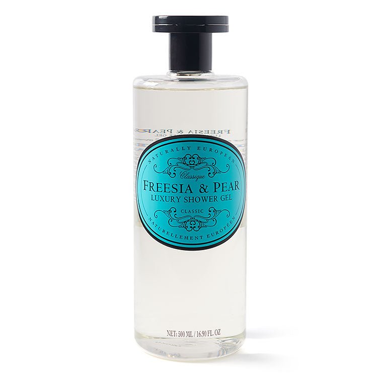 Naturally European Freesia and Pear Shower Gel 500ml - RUTHERFORD & Co