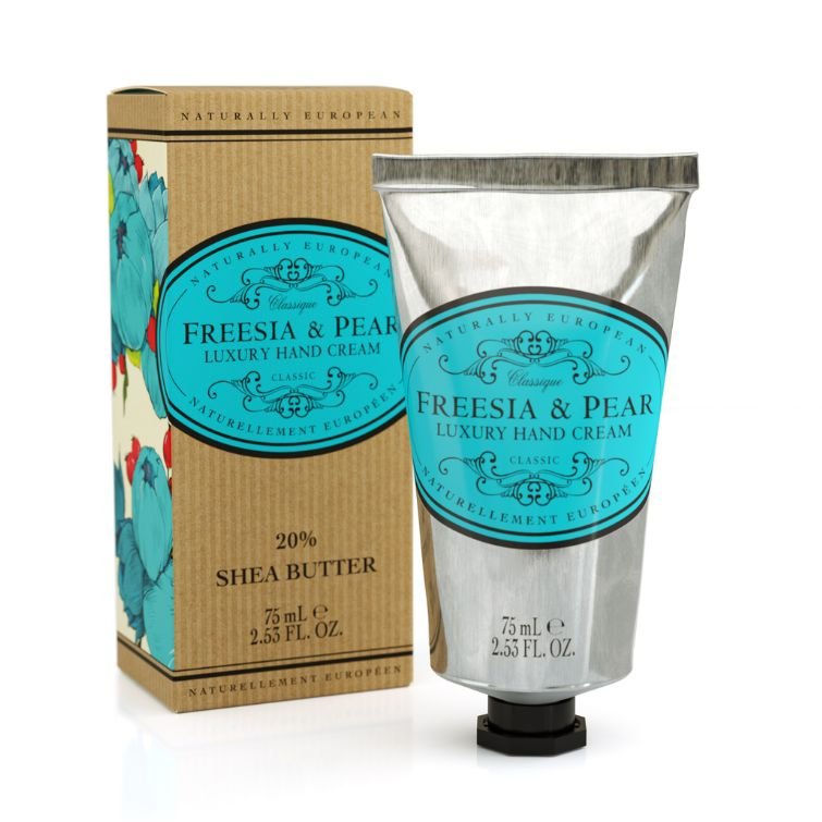 Naturally European Freesia & Pear Hand Cream 75ml - RUTHERFORD & Co
