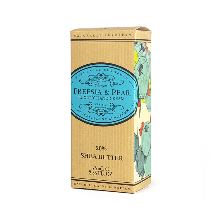 Naturally European Freesia & Pear Hand Cream 75ml - RUTHERFORD & Co