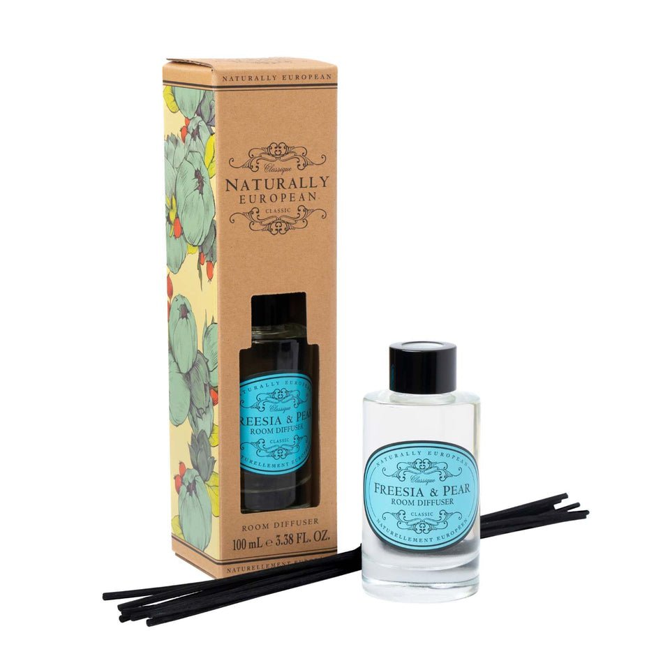 Naturally European Freesia & Pear Room Diffuser 100ml - RUTHERFORD & Co