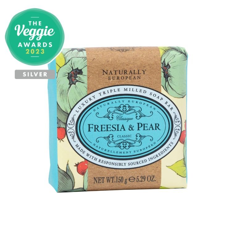 Naturally European Freesia & Pear Soap Bar 150g - RUTHERFORD & Co