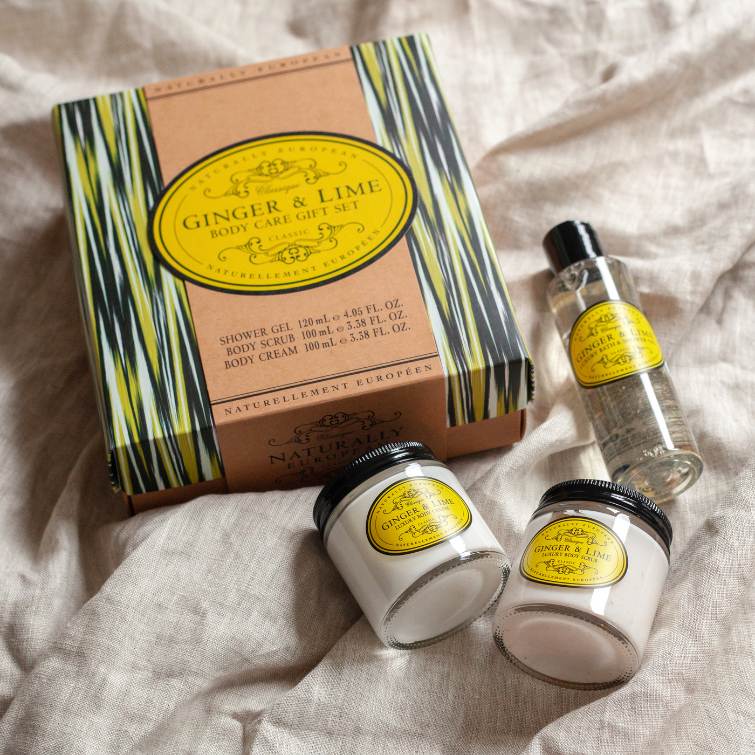 Naturally European Ginger and Lime Body Care Set - RUTHERFORD & Co