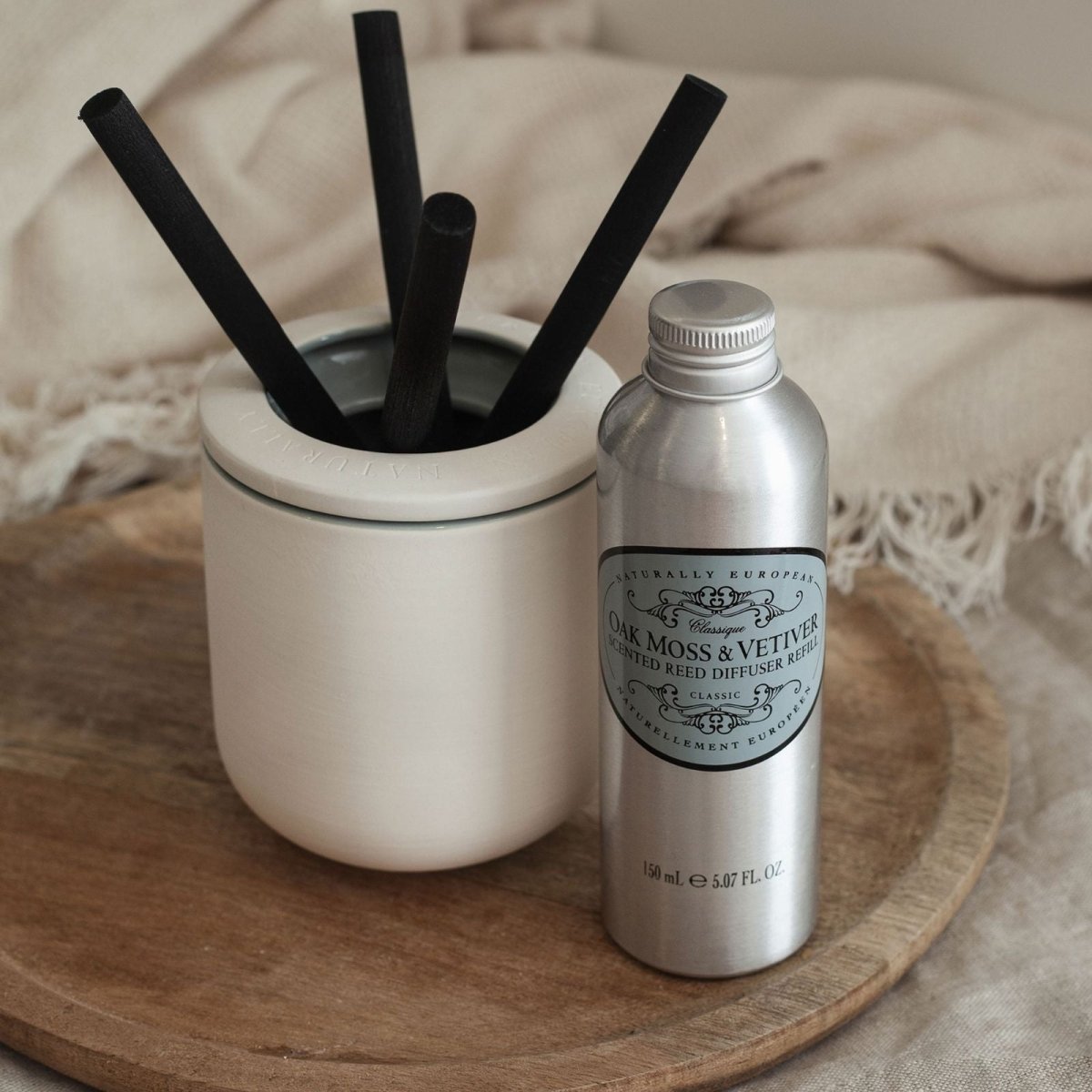 Naturally European Oak Moss and Vetiver 150ml Diffuser Refill - RUTHERFORD & Co