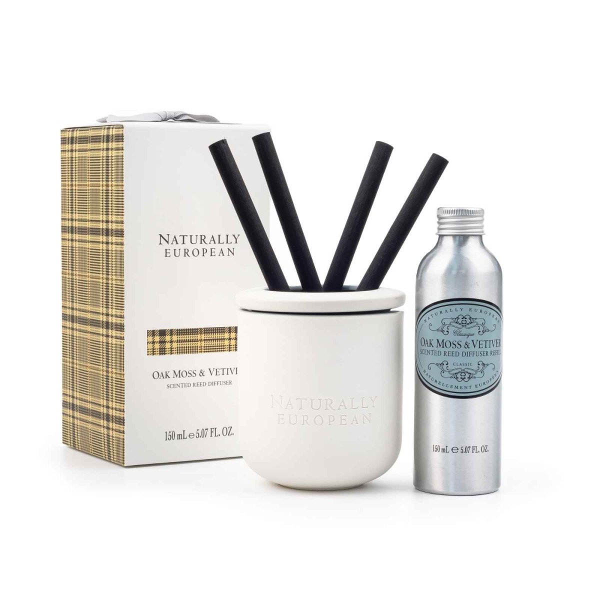 Naturally European Oak Moss and Vetiver Diffuser 150ml - RUTHERFORD & Co