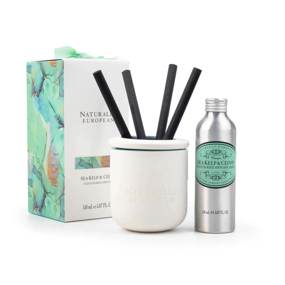 Naturally European Sea Kelp and Cedar 150ml Diffuser - RUTHERFORD & Co