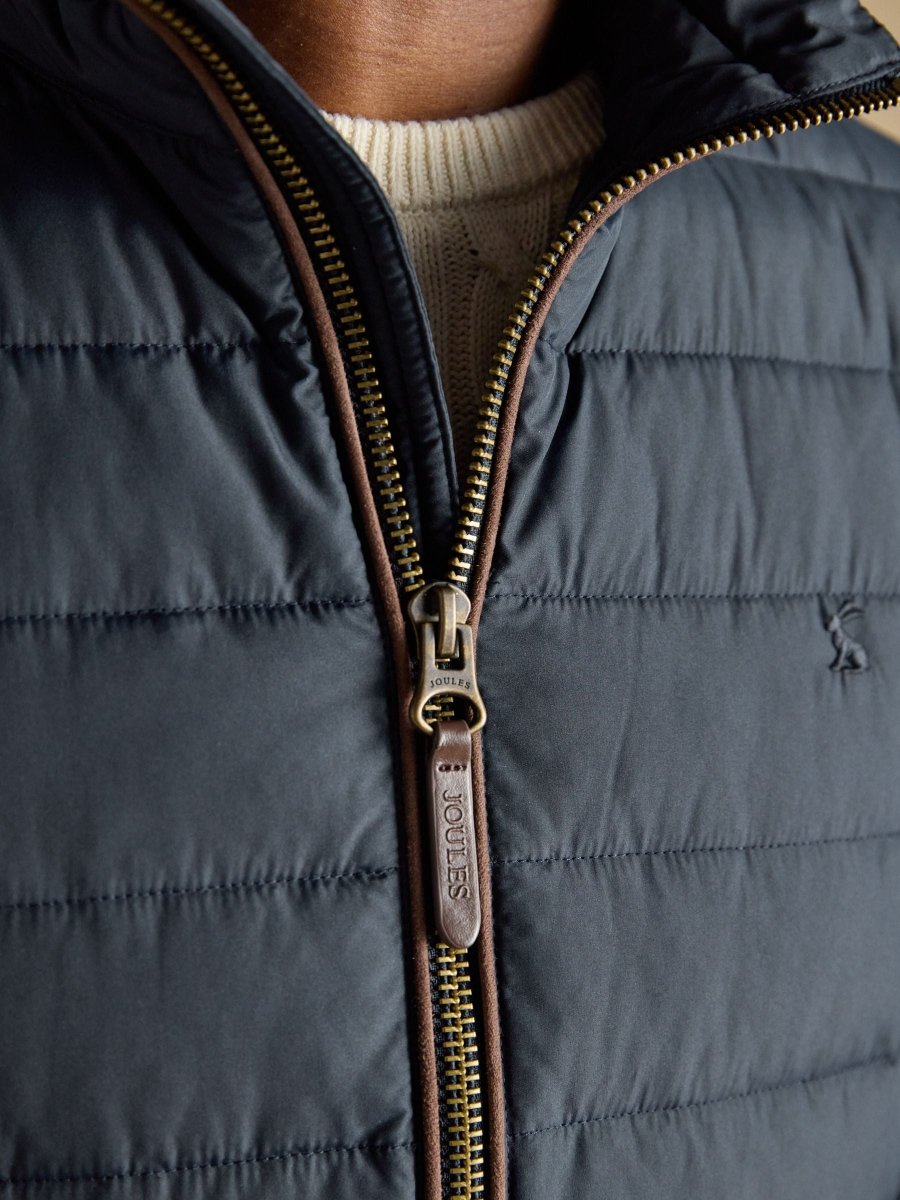 Navy Heritage Padded Gilet - RUTHERFORD & Co