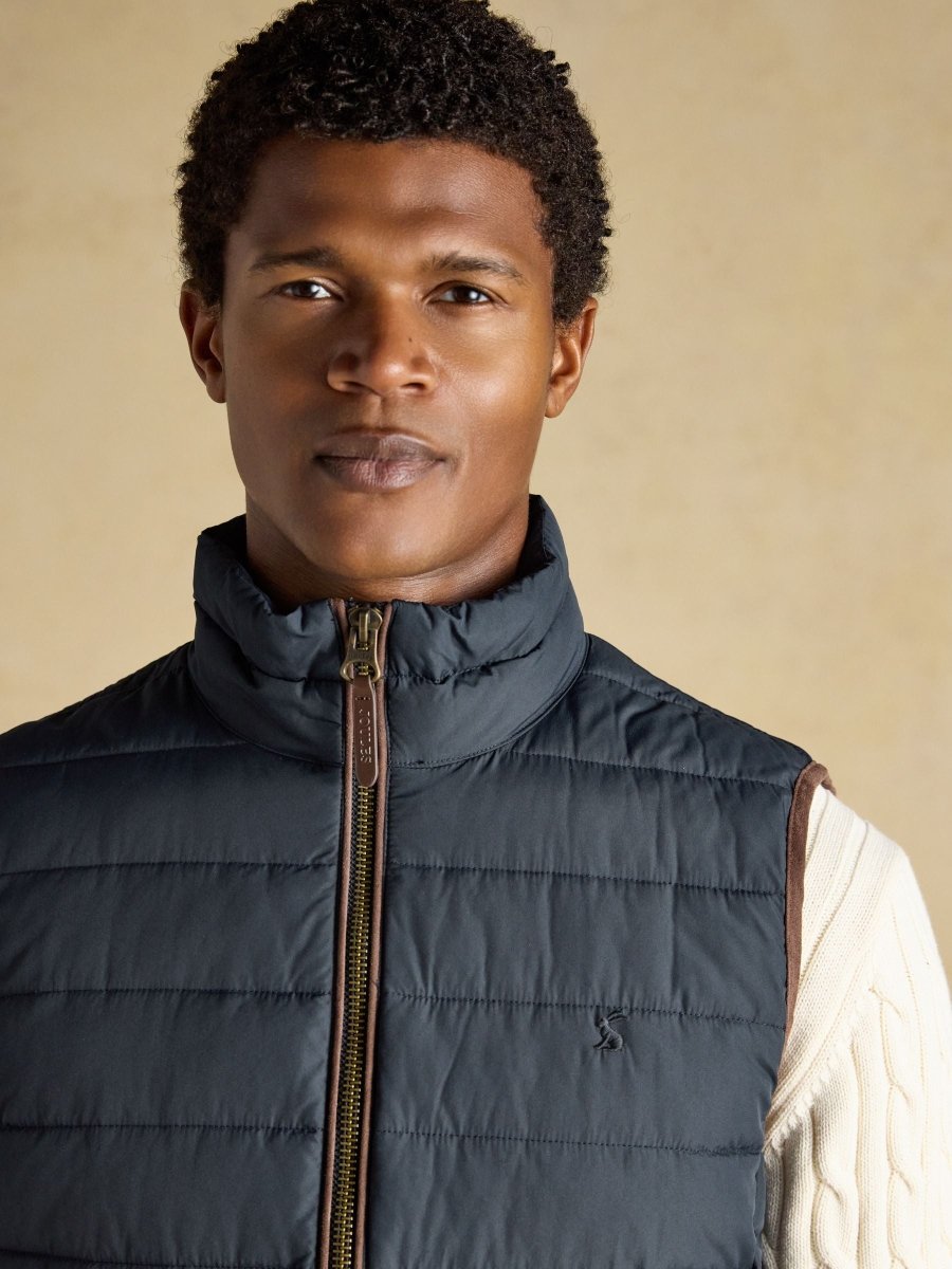 Navy Heritage Padded Gilet - RUTHERFORD & Co