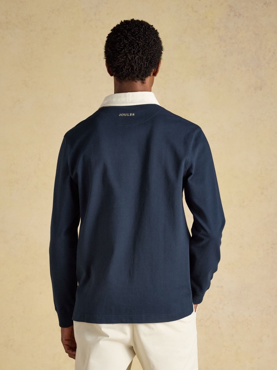 Navy Rugby Club Long Sleeve Shirt - RUTHERFORD & Co