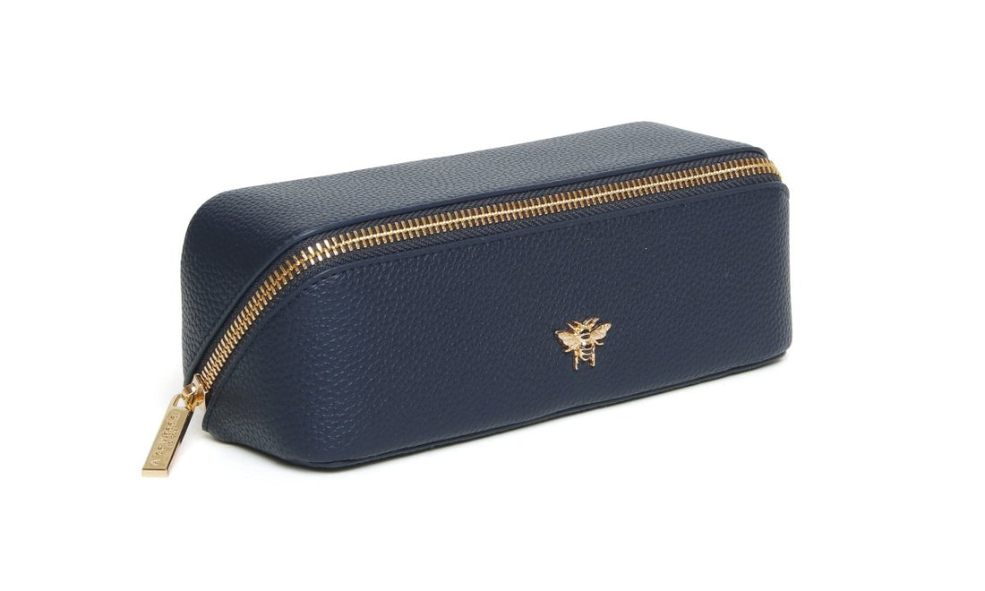 Navy - Small Train case - RUTHERFORD & Co