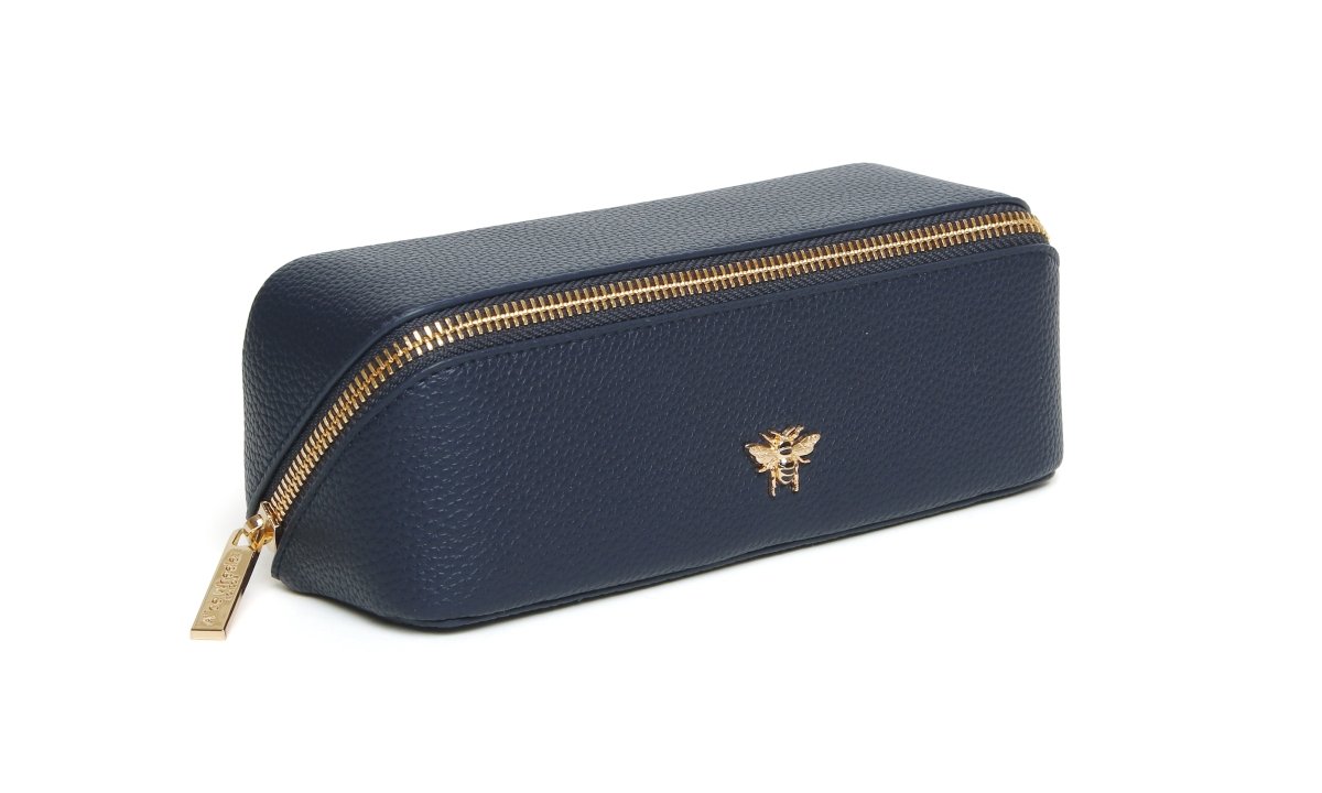 Navy - Small Train case - RUTHERFORD & Co
