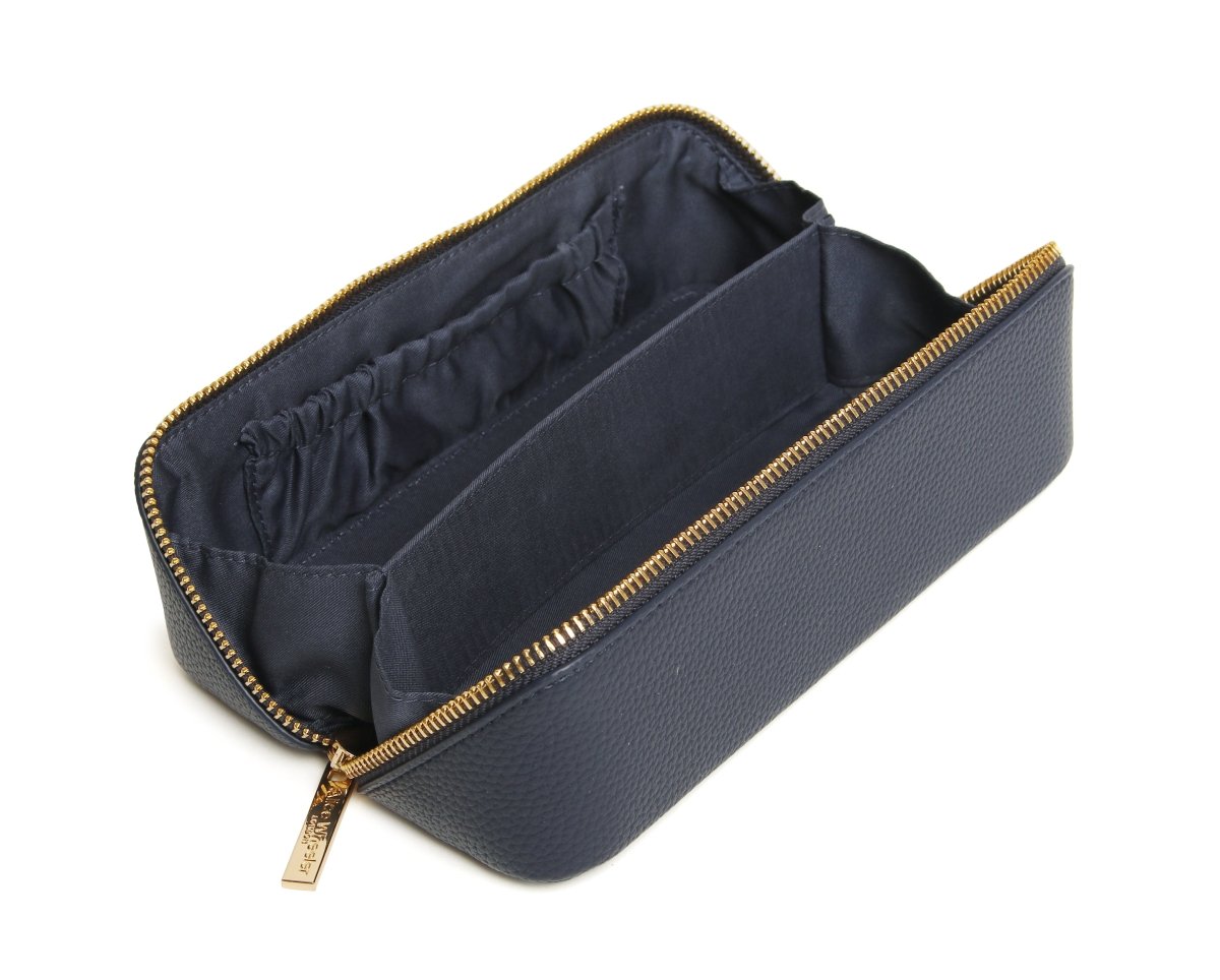 Navy - Small Train case - RUTHERFORD & Co