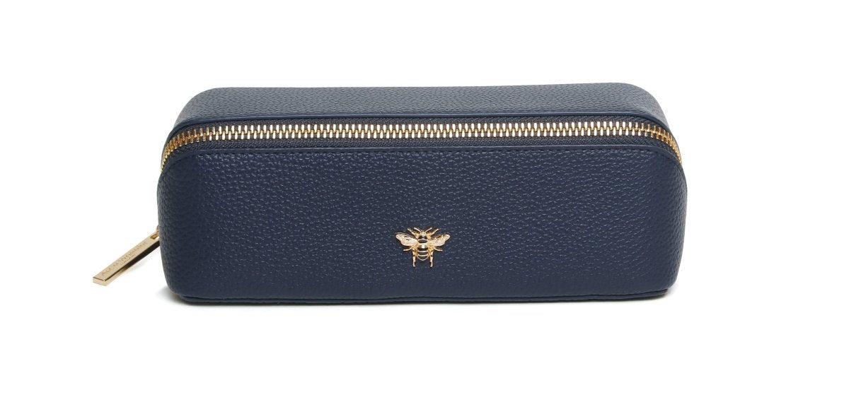 Navy - Small Train case - RUTHERFORD & Co