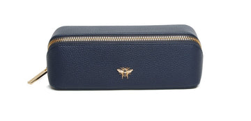 Navy - Small Train case - RUTHERFORD & Co