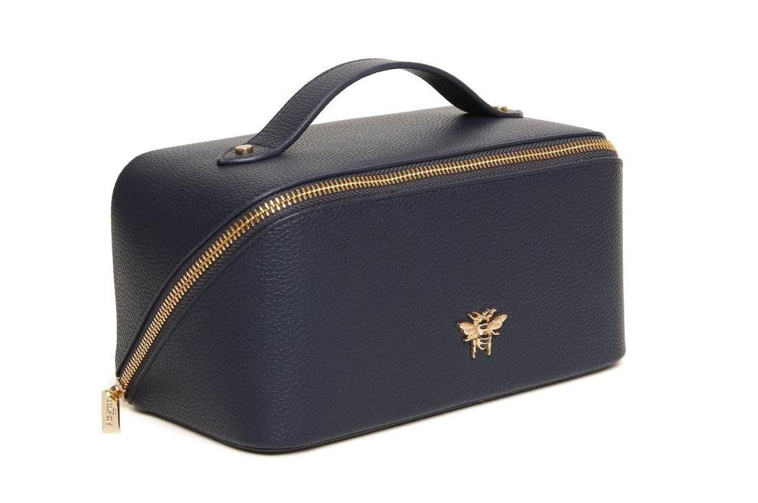 Navy - Train Case - RUTHERFORD & Co