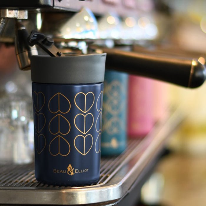 Navy Vacuum Insulated Travel Mug 300ml - RUTHERFORD & Co