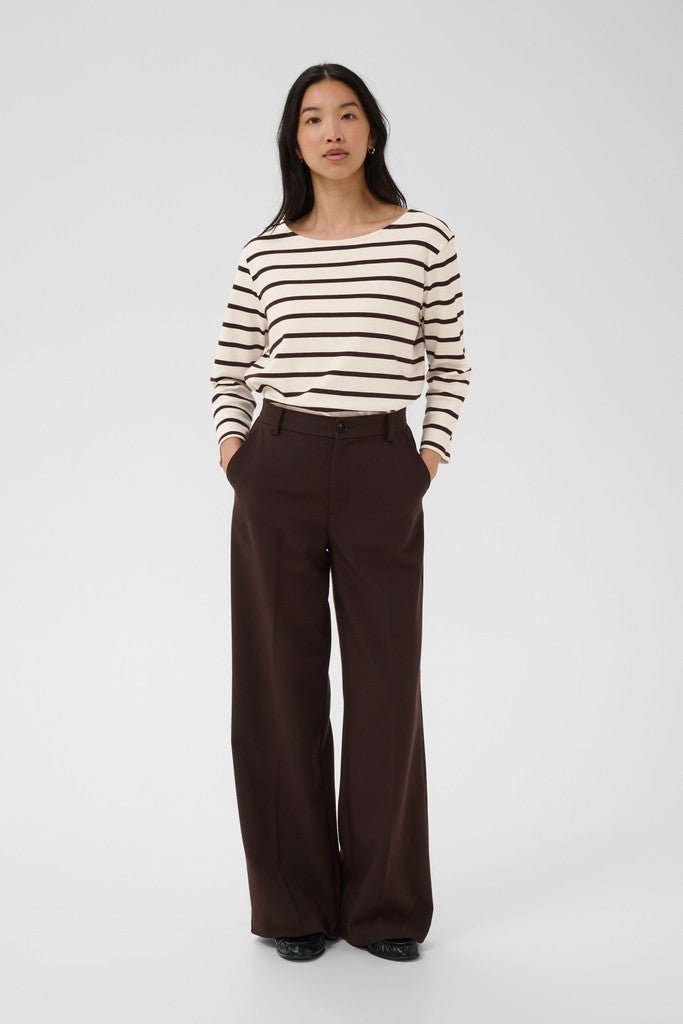 NelaPW T-Shirt - Mole Stripe - RUTHERFORD & Co