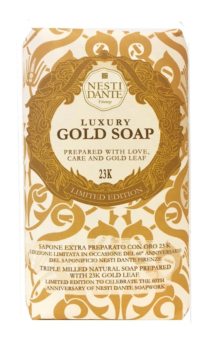 Nesti Dante Luxury Gold Leaf Natural Soap Bar 250g - RUTHERFORD & Co