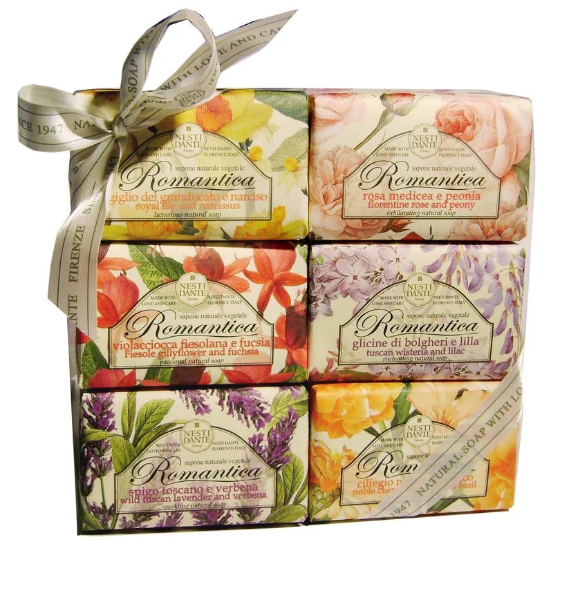 Nesti Dante Romantica Soap Gift Set 6 x 150g - RUTHERFORD & Co