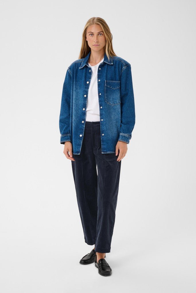 NettaPW Pants - Dark Navy - RUTHERFORD & Co